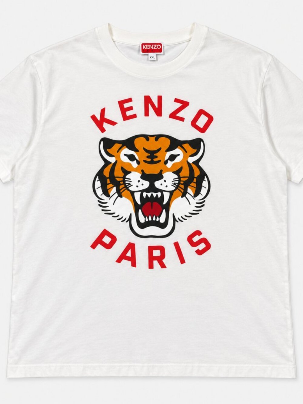 KENZO Lucky Tiger Oversized T-Shirt – White – XXL